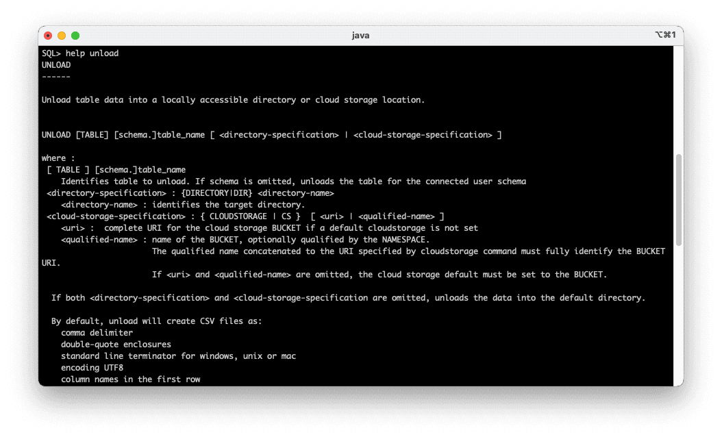 SQLcl: Export and Import data with newlines