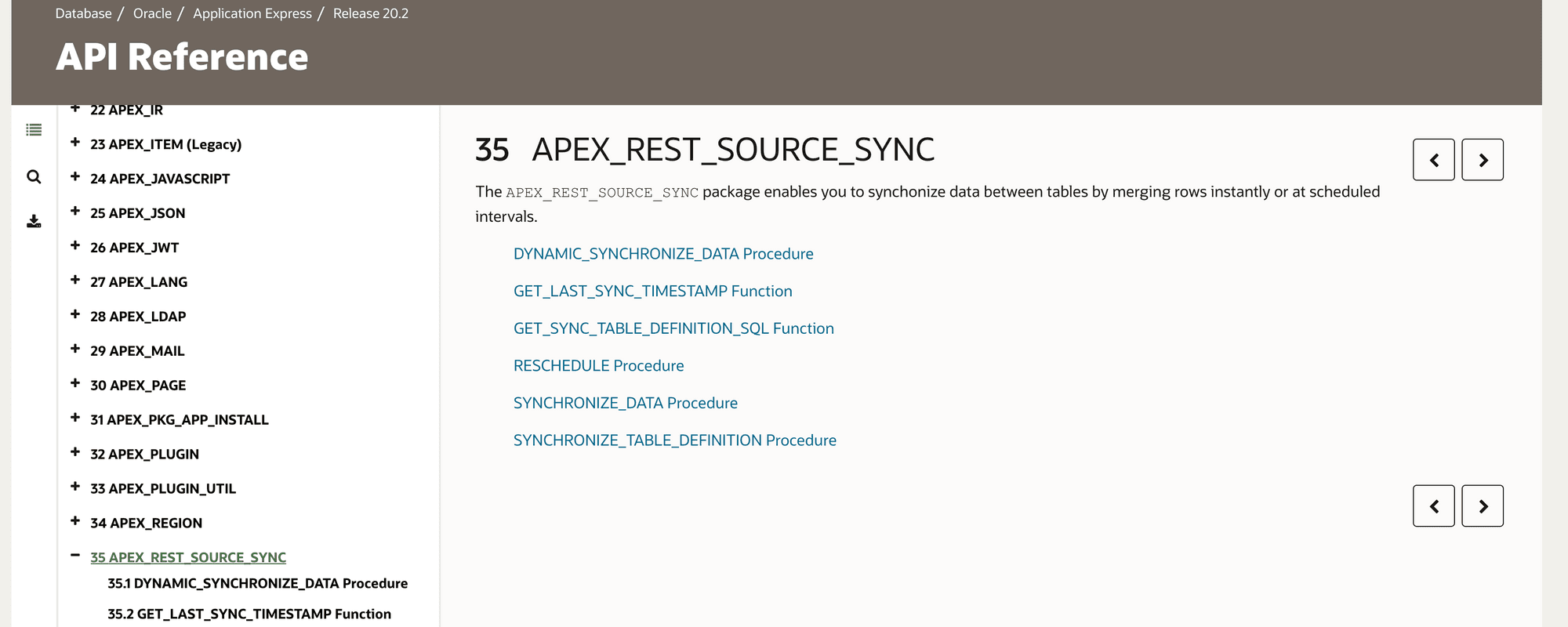 REST Data Sources/Synchronization deployment tips in APEX 20.2